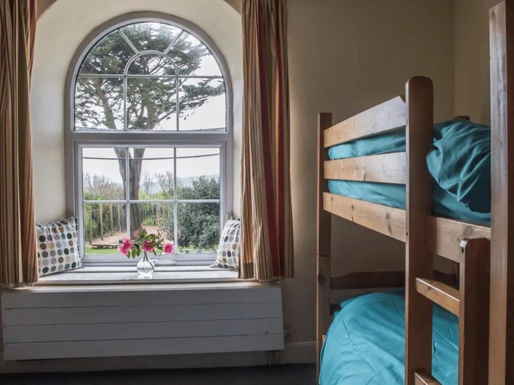 internal shot of bunkbed accommodation