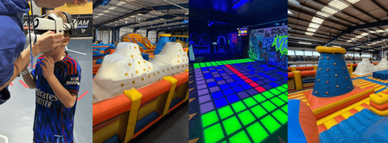 indoor inflatable assault course