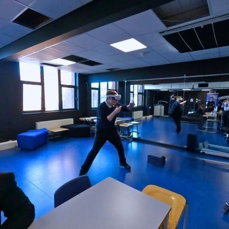 Student in VR Workshop