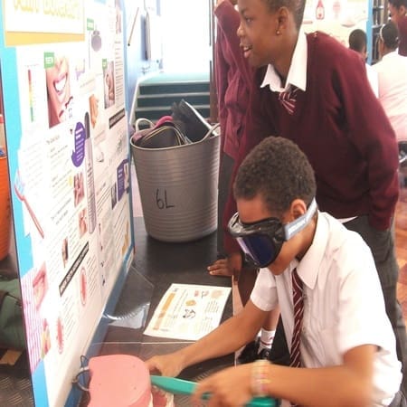 pupils working on wellbeing workshop at school with a outreach provider