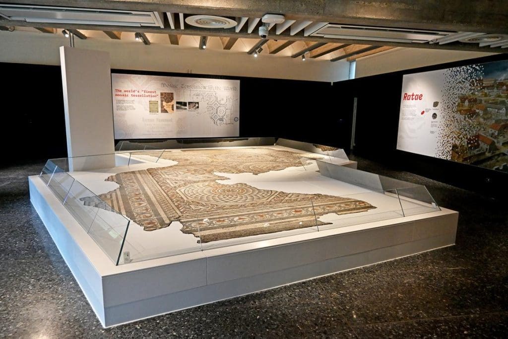 mosaic floor exhibition at the Jewry Wall Museum Leicester