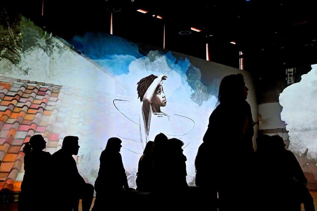 school children in a workshop at the Jewry Wall Museum Leicester