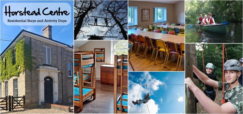 The Horstead residential centre image depicting activities and accommodation