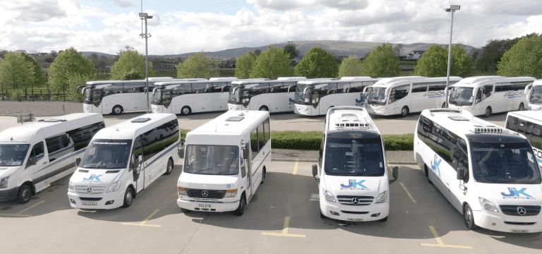 7 coaches and 6 mini buses from J&K coaches ltd for promotion of transport hire