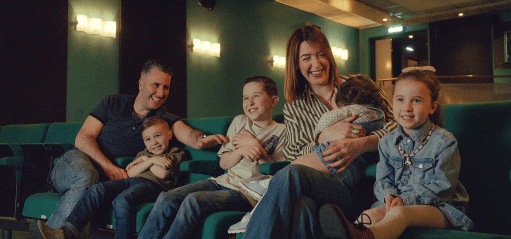 school group at the arts centre in the seated area