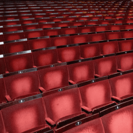 seating area stalls at the Apollo theatre London