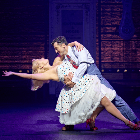 actors on stage dancing at Garrick theatre London