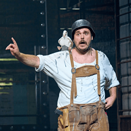 actor on stage at Garrick theatre London