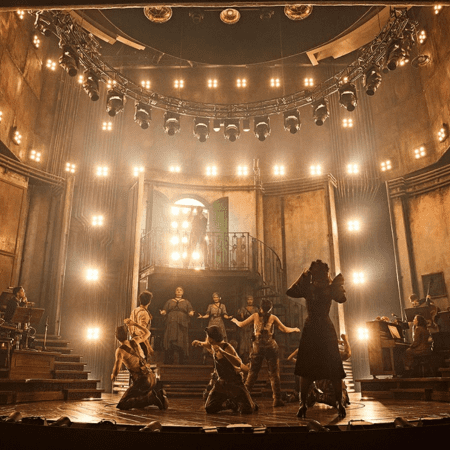 indoor stage with actors at lyric theatre London