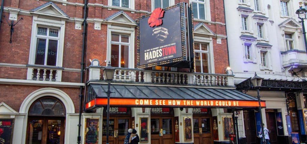 outside entrance to lyric theatre London