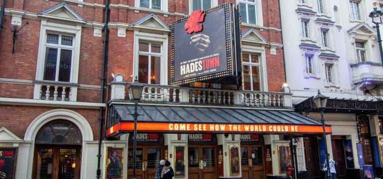 outside entrance to lyric theatre London