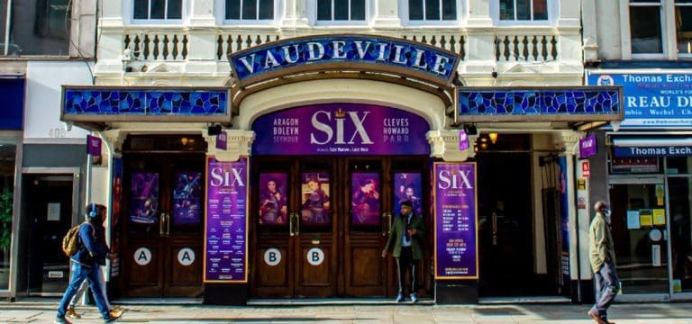 outside front of building vaudeville theatre