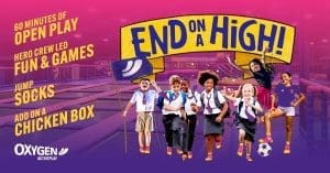 special event for primary school students at oxygen trampoline park